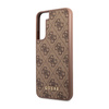 Guess 4G Metal Logo - Etui Samsung Galaxy S23 (brązowy) (GUHCS23SG4GFBR)