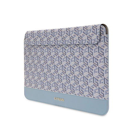 Guess GCube Stripes Computer Sleeve - Etui na notebooka 16" (niebieski) (GUCS16HGCFSEB)
