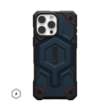 UAG Monarch Pro MagSafe Kevlar® - obudowa ochronna do iPhone 16 Pro kompatybilna z MagSafe (niebieski kevlar) (114456113955)