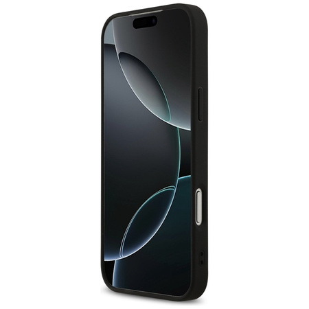 Guess 4G Printed Stripes MagSafe - Etui iPhone 17 Pro Max (czarny) (GUHMP17XP4RPSK)