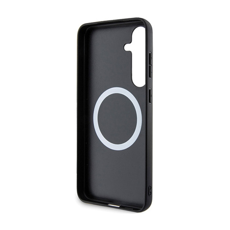 BMW Carbon Tricolor Line MagSafe - Etui Samsung Galaxy S24 (czarny) (BMHMS24S23PUDTK)