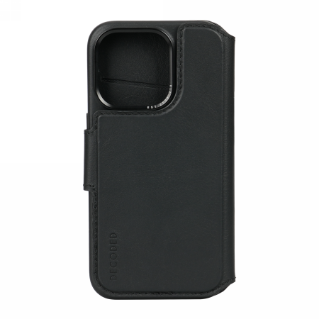 Decoded Detachable Wallet – skórzana obudowa ochronna do iPhone 15 Plus kompatybilna z MagSafe (black) (D24IPO15PLDW5BK)