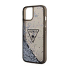 Guess Liquid Glitter Triangle Logo Case – Etui iPhone 14 Plus (czarny) (GUHCP14MLFCTPK)