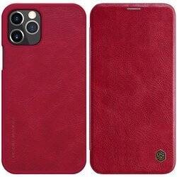 Nillkin Qin Leather Case - Etui Apple iPhone 12 Pro Max (Red) (IP67-01668)