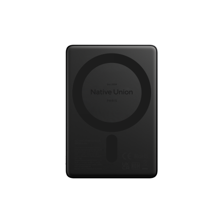 Native Union Active Power Bank - magnetyczny powerbank 5000 mAh kompatybilny z MagSafe i Qi2, kabel USB-C - USB-C 15 cm w zestawie (black) (ACTPB-5KMS-BLK)