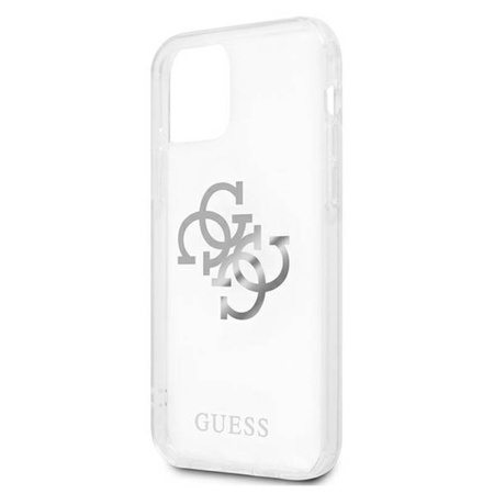 Guess 4G Big Logo Charm - Etui iPhone 12 Pro Max (srebrny charms) (GUHCP12LKS4GSI)