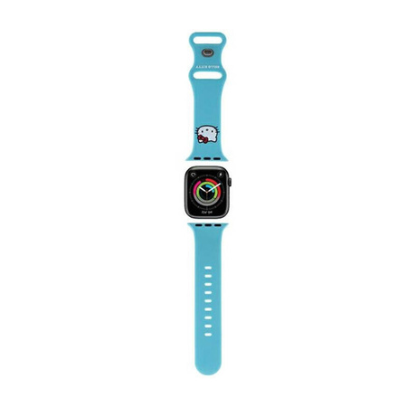 Hello Kitty Silicone Kitty Head - Pasek do Apple Watch 38/40/41 mm (niebieski) (HKAWMSCHBLB)