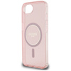 Guess IML Glitter Circle MagSafe - Etui do iPhone 16e (różowy) (GUHMPSE4HFGEREP)