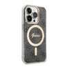 Guess 4G MagSafe - Etui iPhone 14 Pro (Czarny) (GUHMP14LH4STK)