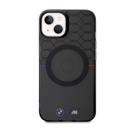 BMW Pattern MagSafe - Etui iPhone 14 Plus (Szary) (BMHMP14MHGPK)