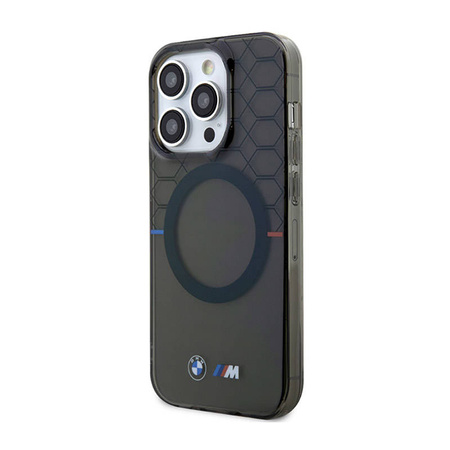 BMW Pattern MagSafe - Etui iPhone 14 Pro Max (Szary) (BMHMP14XHGPK)