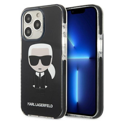 Karl Lagerfeld Fullbody Ikonik - Etui iPhone 13 Pro Black) (KLHCP13LTPEIKK)