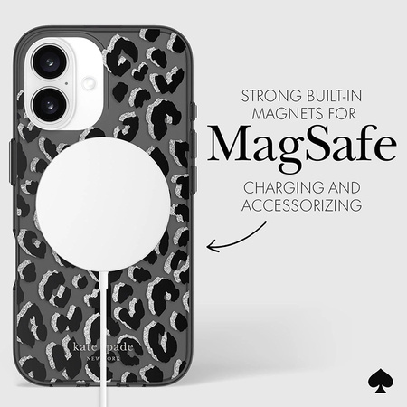 Kate Spade New York Protective MagSafe - Etui iPhone 16 (City Leopard) (KS055040)