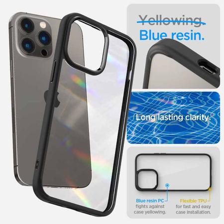 Spigen Ultra Hybrid -  Etui do iPhone 14 Pro (Czarny) (ACS04961)