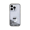 Karl Lagerfeld Liquid Glitter Choupette - Etui iPhone 15 Pro (przezroczysty) (KLHCP15LLKCNSK)