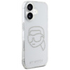 Karl Lagerfeld IML Rhinestones Karl Head - Etui do iPhone 16 (przezroczysty) (KLHCP16SHKHDCELT)