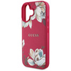 Guess Grained Printed Flower Pattern MagSafe - Etui do iPhone 16 (fuksja) (GUHMP16SPGNMPLMF)