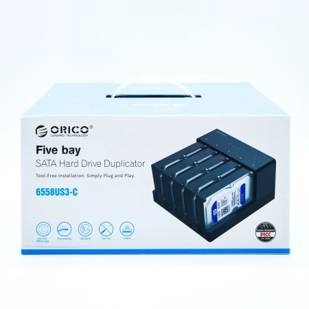 Orico Stacja klonująca 5x SATA 3,5 / 2,5'' (6558US3-C-EU-BK-BP)