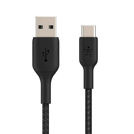 Belkin kabel pleciony USB-C/USB-A M/M 2M - czarny (CAB002BT2MBK)