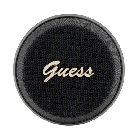 Guess Magnetic Script Metal Logo - Głośnik Bluetooth V5.3 (czarny) (GUWSC3ALSMK)