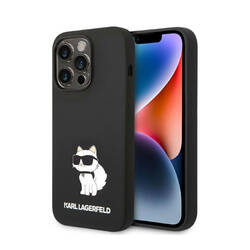 Karl Lagerfeld Silicone NFT Choupette - Etui iPhone 14 Pro Max (czarny) (KLHCP14XSNCHBCK)