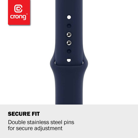 Crong Liquid - Pasek do Apple Watch 38/40/41/42 mm (koralowy) (CRG-40LQB-COR)