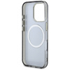 Guess Glitter Flowers Triangle Buttons MagSafe - Etui do iPhone 16 Pro (czarny) (GUHMP16LHFLPEDK)