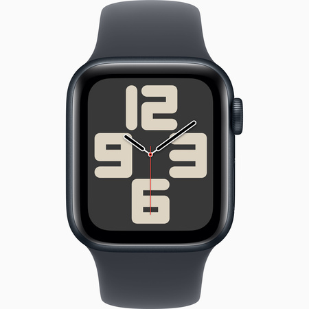 Apple Watch SE GPS 40mm Koperta z aluminium w kolorze północy, pasek sportowy w kolorze północy - M/L (MXE93ET/A)
