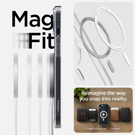 Spigen Ultra Hybrid Mag MagSafe - Etui do iPhone 14 (Biały) (ACS05048)