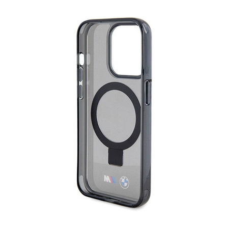 BMW Ring Stand M Collection MagSafe - Etui iPhone 15 Pro Max (czarny) (BMHMP15XURSK)