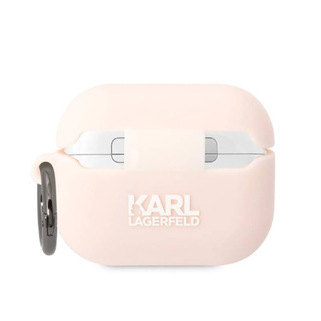 Karl Lagerfeld Silicone NFT Karl Head 3D - Etui AirPods Pro (różowy) (KLAPRUNIKP)