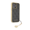 Guess 4G Charms Collection - Etui iPhone 14 Pro (szary) (GUHCP14LGF4GGR)