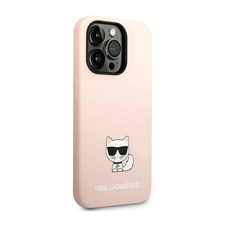 Karl Lagerfeld Choupette Body - Etui iPhone 14 Pro (jasnoróżowy) (KLHCP14LSLCTPI)