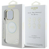 Guess IML Metal Colored Circle Classic Logo MagSafe - Etui do iPhone 16 Pro Max (biały) (GUHMP16XHTDRCEDH)