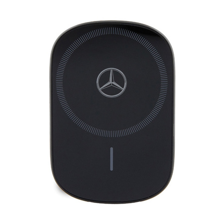 Mercedes Silver Star MagSafe - Magnetyczny uchwyt samochodowy z ładowaniem bezprzewodowym 15W (czarny) (MEWCCGSLK)