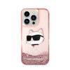 Karl Lagerfeld Liquid Glitter NFT Choupette Head - Etui iPhone 14 Pro Max (różowy) (KLHCP14XLNCHCP)