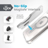 Speck Presidio Perfect-Clear ClickLock & MagSafe - Etui iPhone 16e / iPhone 15 / iPhone 14 / iPhone 13 (Clear / Chrome Finish / Serene Silver) (150441-3199)