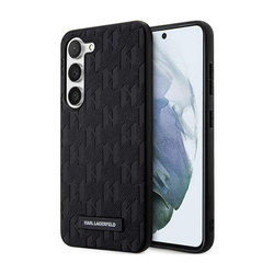Karl Lagerfeld Saffiano Monogram Metal Logo - Etui Samsung Galaxy S24 (czarny) (KLHCS24SSAKLHPK)