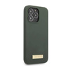 Guess Silicone Logo Plate MagSafe - Etui iPhone 13 Pro Max (zielony) (GUHMP13XSPLA)