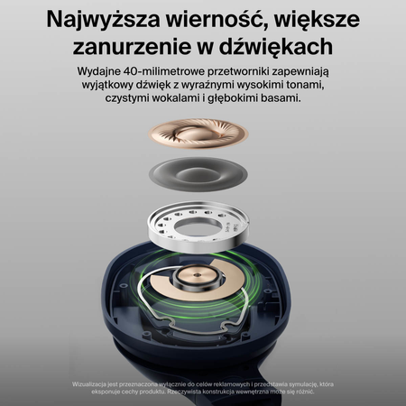 Belkin Słuchawki nauszne, bezprzewodowe, niebieskie (AUD009HQBL)