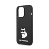 Karl Lagerfeld Silicone NFT Choupette - Etui iPhone 14 Pro Max (czarny) (KLHCP14XSNCHBCK)