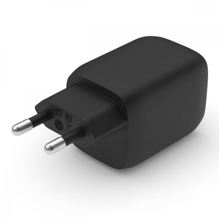 Belkin BoostCharge Pro, podwójna ładowarka ścienna 65W USB-C GAN z  PPS czarna (WCH013vfBK)