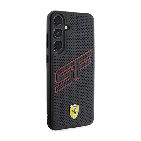 Ferrari Big SF Perforated - Etui Samsung Galaxy S24 (czarny) (FEHCS24SPINK)