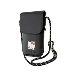 Hello Kitty Leather Daydreaming Cord - Torebka crossbody na telefon (czarny) (HKOWBSKCDKK)