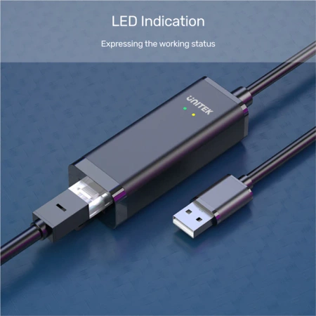 Unitek adapter USB-Ethernet 10/100Mbps - czarny (Y-1468)