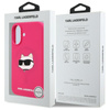 Karl Lagerfeld Silicone Choupette Head Print MagSafe - Etui iPhone 16 (fuksja) (KLHMP16SSCHPPLF)