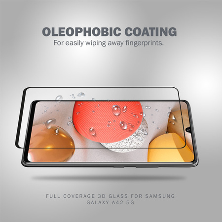 Crong 3D Armour Glass - Szkło hartowane 9H Full Glue na cały ekran Samsung Galaxy A42 5G (CRG-3DAG-SGA42)