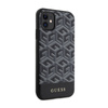 Guess GCube Stripes MagSafe - Etui iPhone 11 (Czarny) (GUHMN61HGCFSEK)