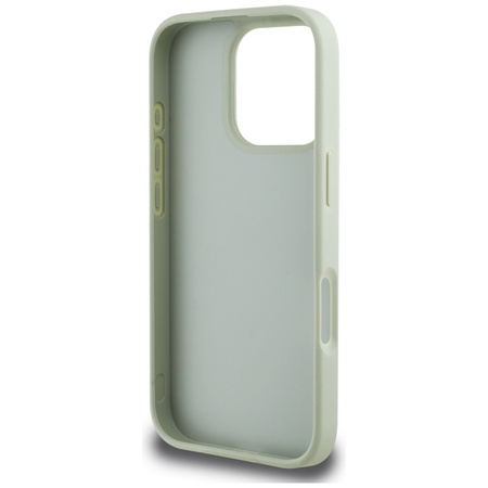 Guess Grained Big 4G Logo Small Classic Logo - Etui do iPhone 16 Pro (zielony) (GUHCP16LPGT4MBN)