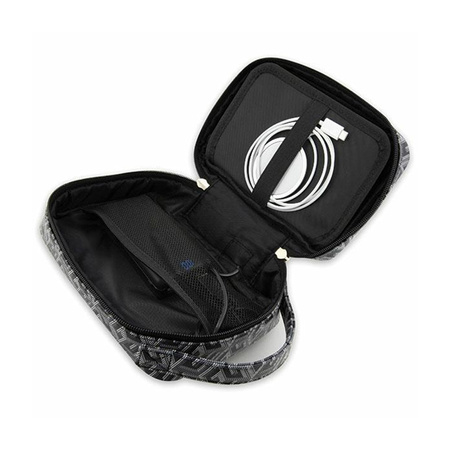 Guess GCube Stripe Travel Universal Bag - Organizer na akcesoria (Czarny) (GUHBHGCFSEK)
